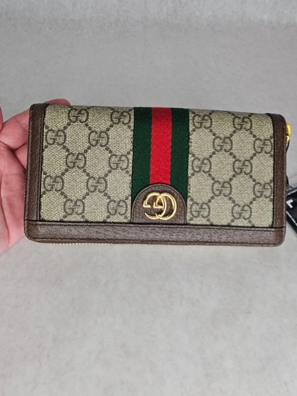 Gucci GG Supreme Canvas Ophidia Long Wallet Zippy Organizer - Picture 2 of 13